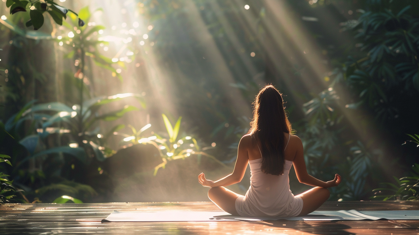 Skupina lidí různého věku cvičící jógu